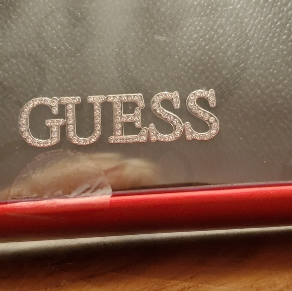 2 Piece Guess Wristlet Clutch Wallet in Coal Grey Black NWT - Picture 14 of 15